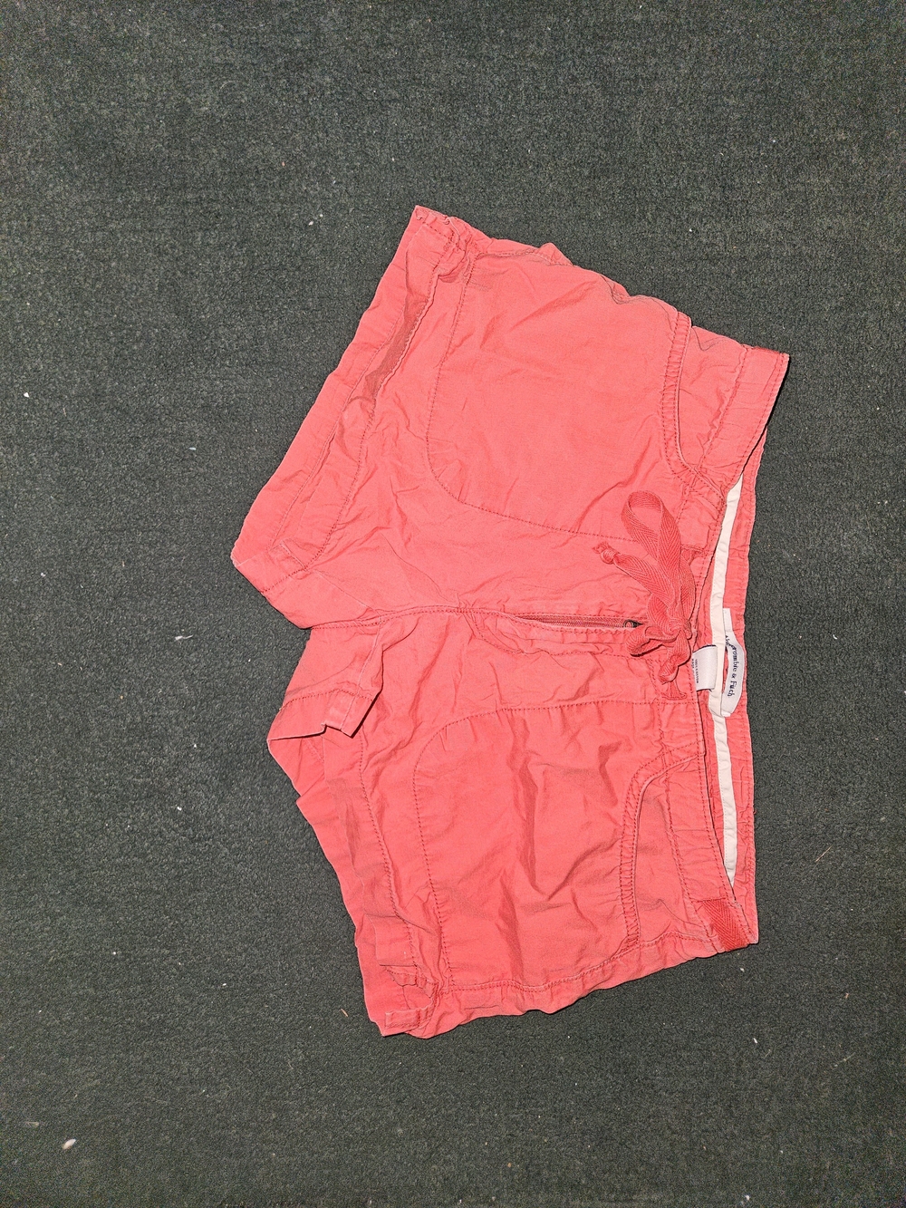 Abercrombie & Fitch Casual Red Drawstring Shorts